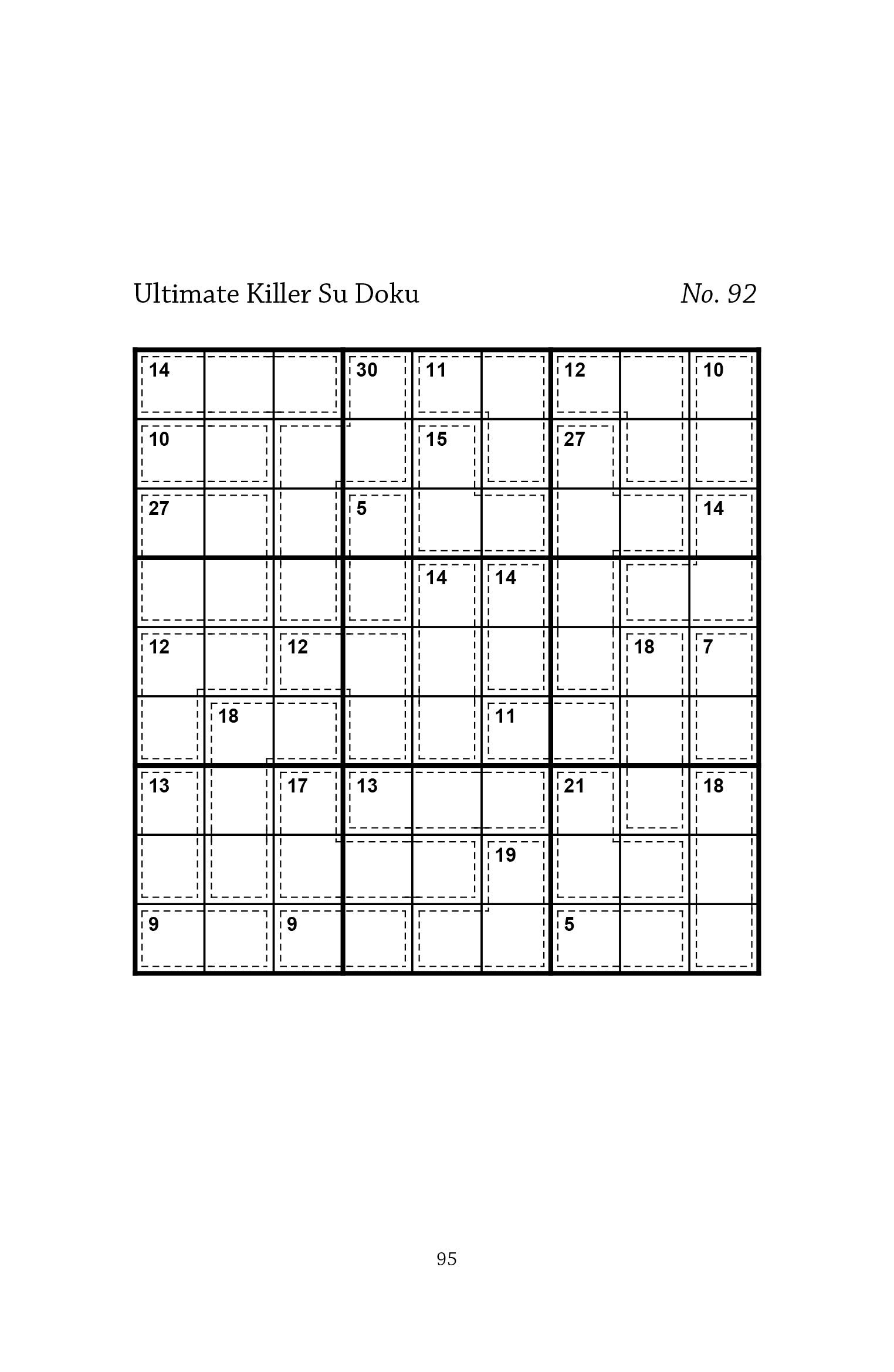 Killer Sudoku 9x9 Versão Ampliada - Médio - Volume 26 - 270 Jogos