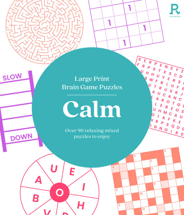 Large Print Brain Game Puzzles - Calm (Puzzle Book for Adults)