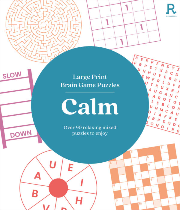 Large Print Brain Game Puzzles - Calm (Puzzle Book for Adults)