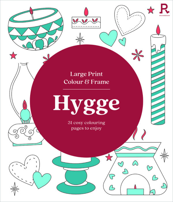 Large Print Colour & Frame - Hygge (Colouring Book for Adults)